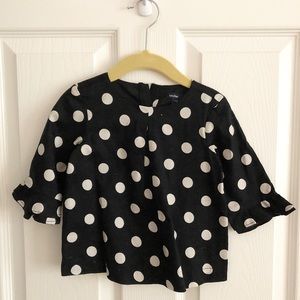 Black and White Polka Dot Top from Baby Gap.